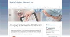Desktop Screenshot of healthsolutionsresearch.org